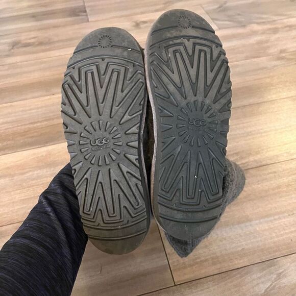 Ugg Grey Sweater‎ Fold Down Boots Women 3 - Picture 4 of 6